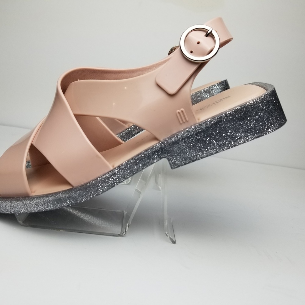 Melissa Women Sandals Melrose Light Pink & Silver - Picture 3 of 8